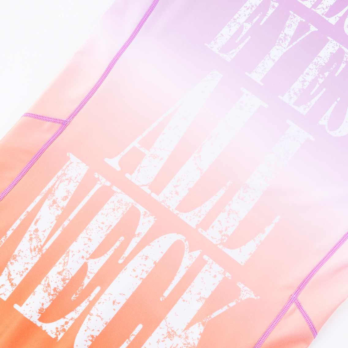 Below Eyes All Neck RASH GUARD Purple