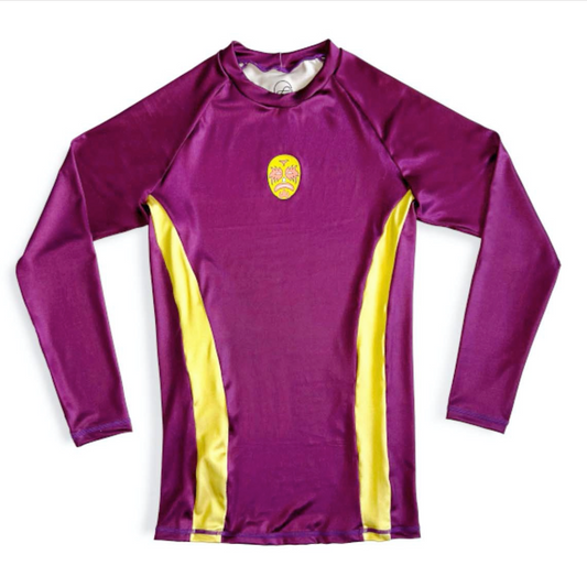 "LUCHADOR" LONG SLEEVE RASH GUARD mask