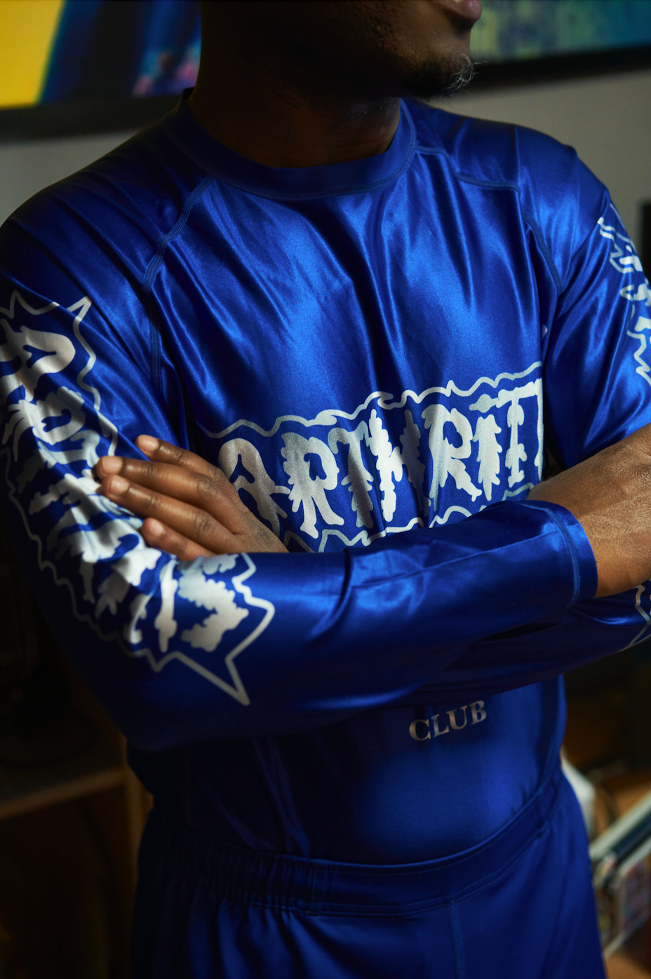 "ARTHRITIS" LONG SLEEVE RASH GUARD blue