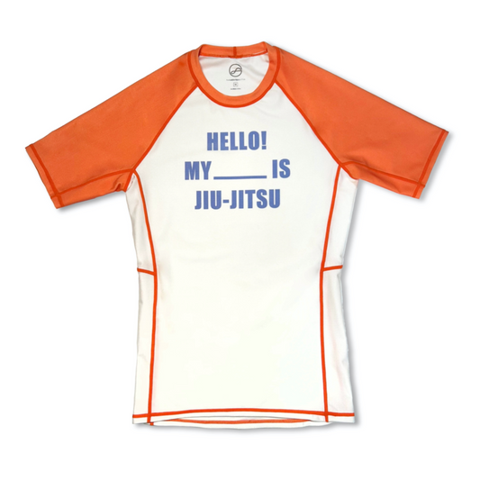 “HELLO MY" SHORT SLEEVE RASH GUARD