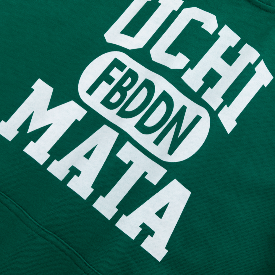 "UCHI MATA" HOODIE VARSITY GREEN