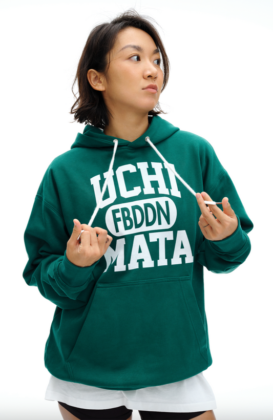 "UCHI MATA" HOODIE VARSITY GREEN