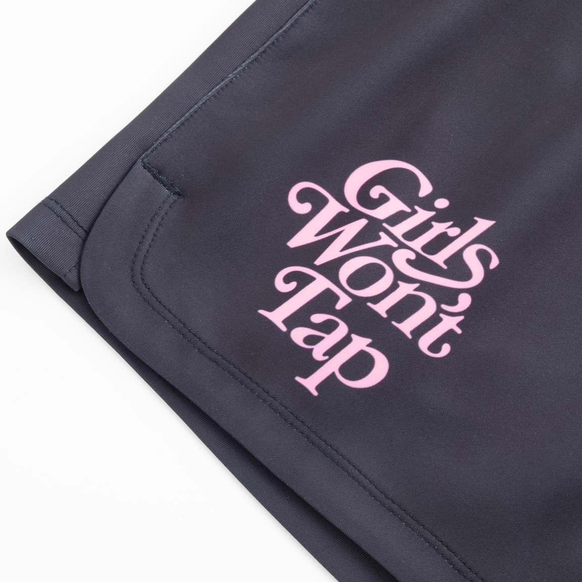 #GirlsWontTap TRAINING SHORTS Black/Pink