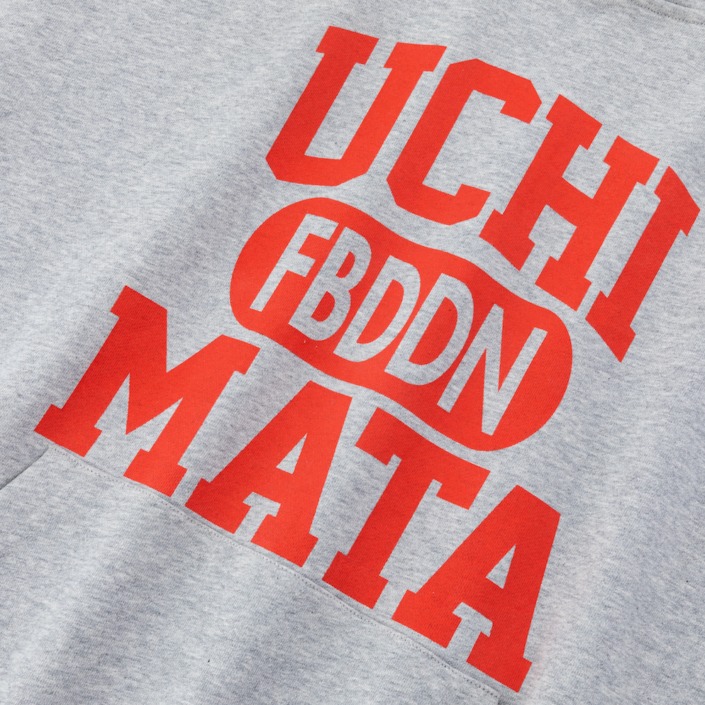 "UCHI MATA" HOODIE COLLEGE GRAY