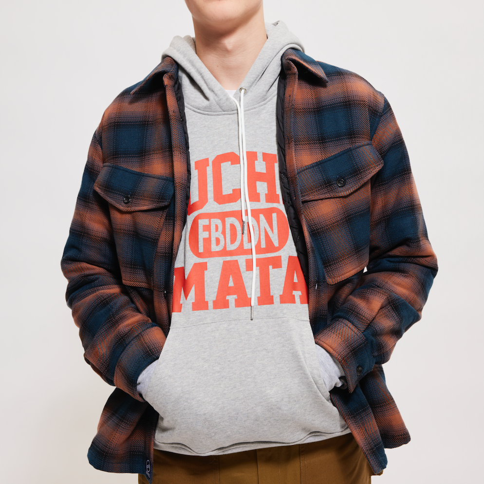 "UCHI MATA" HOODIE COLLEGE GRAY