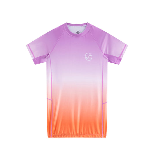 Below Eyes All Neck RASH GUARD Purple